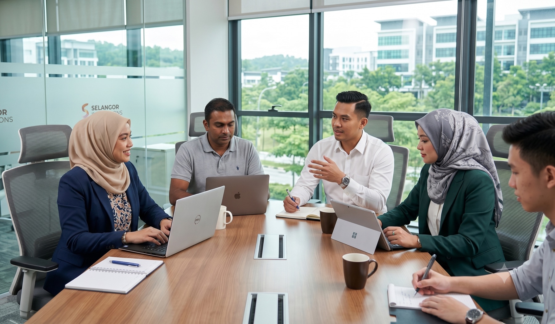 TA Services team discussion in a meeting room